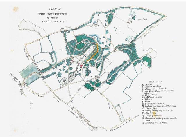 Deepdene_map_1825